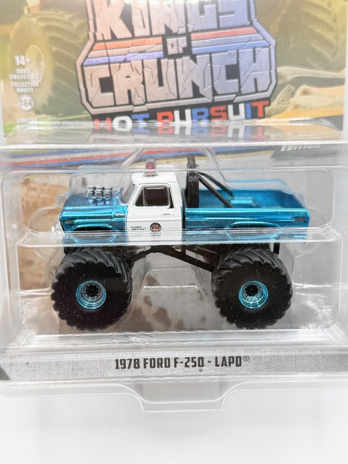 Greenlight Kings of Crunch Hot Pursuit 1978 Ford F-250 LAPD Chase