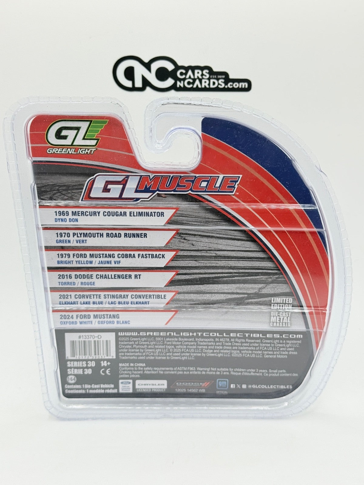Greenlight 1:64 GL Muscle Series 30 2016 Dodge Challenger RT Chase Chrome Green