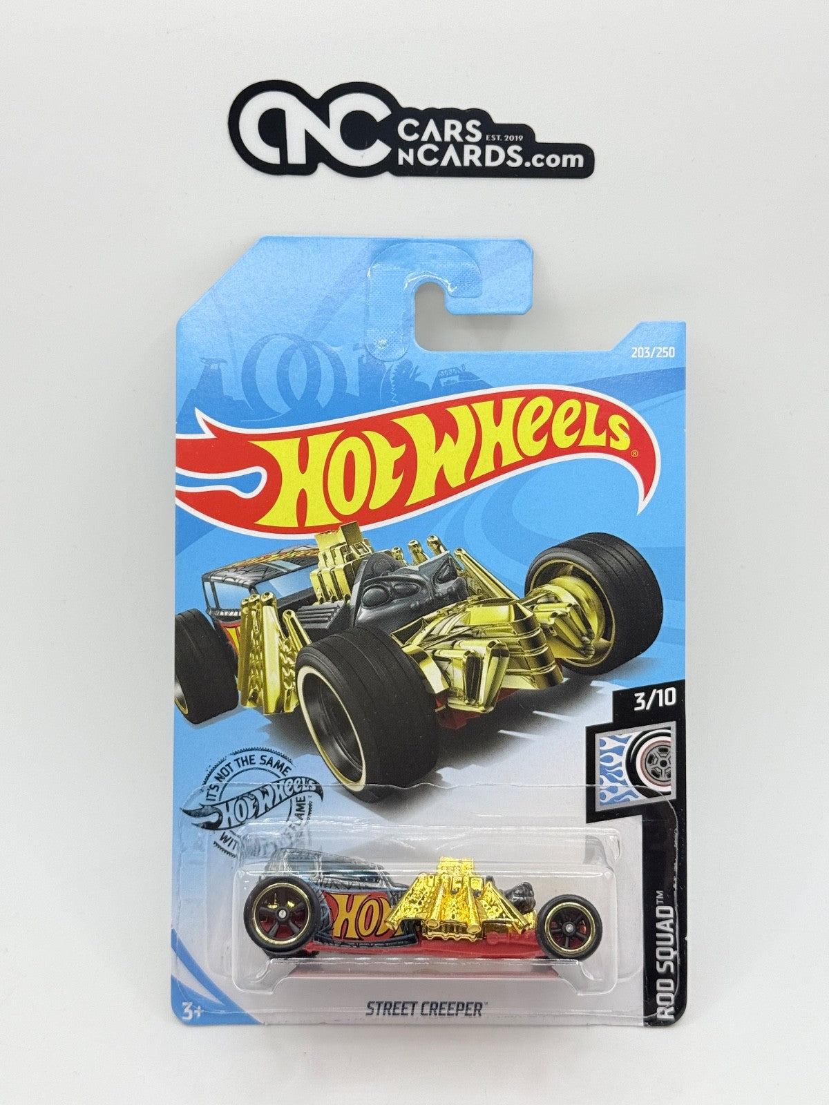 2019 Hot Wheels Rod Squad 3/10 Street Creeper Super Treasure Hunt With Protector