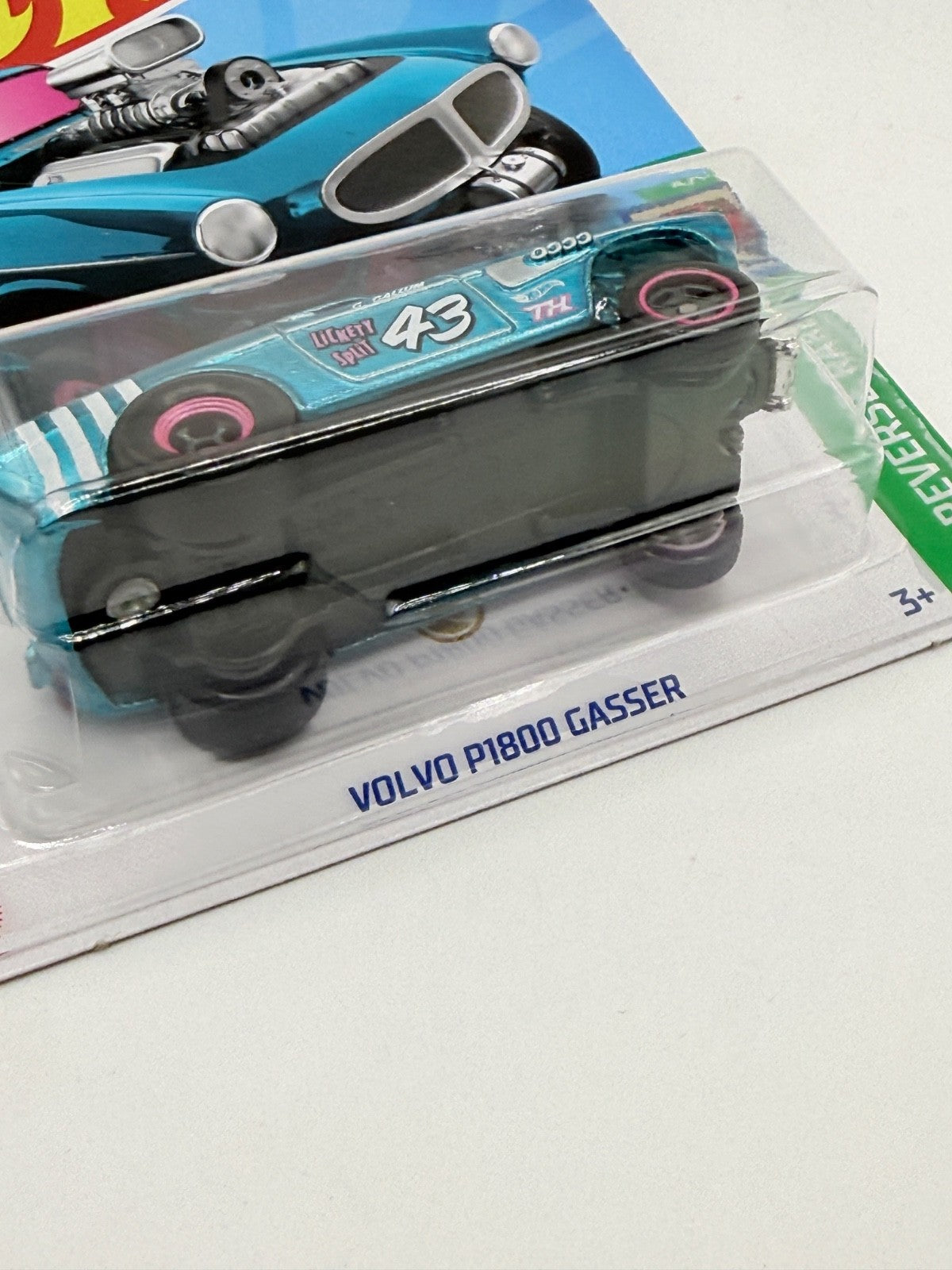 2024 Hot Wheels Reverse Rake Volvo P1800 Gasser Super Treasure Hunt W/Protector