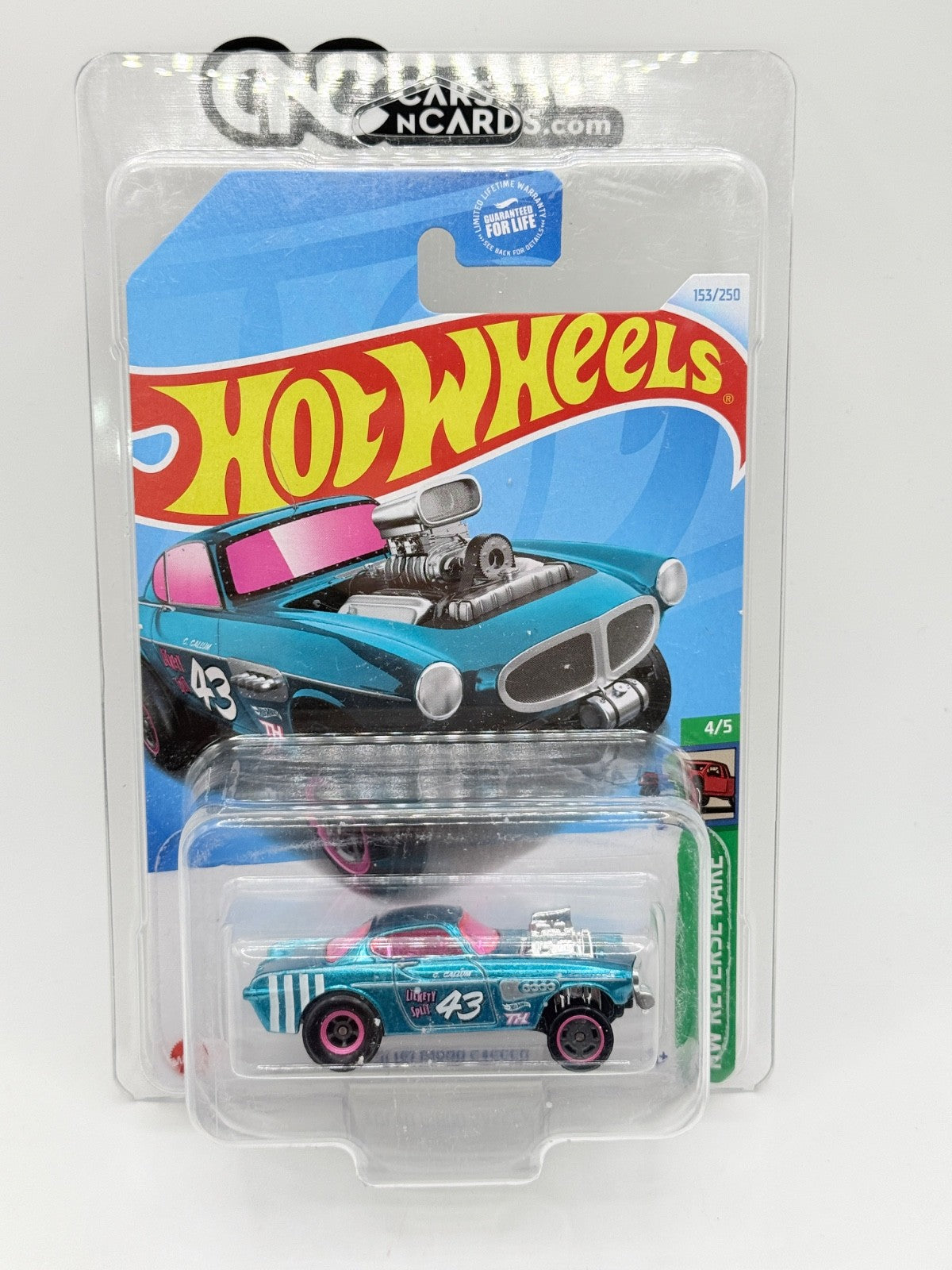 2024 Hot Wheels Reverse Rake Volvo P1800 Gasser Super Treasure Hunt W/Protector