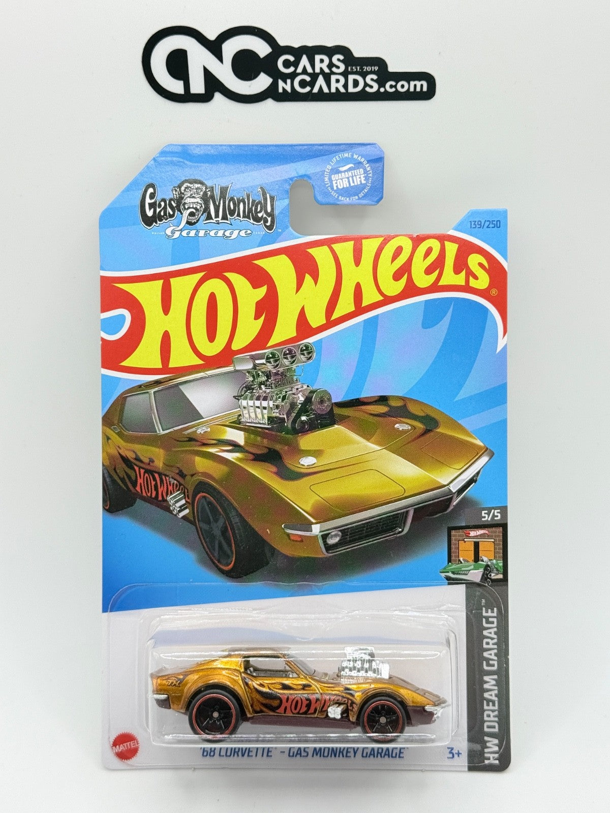 2023 Hot Wheels Super Treasure Hunt '68 Corvette Gas Monkey Garage W/Protector