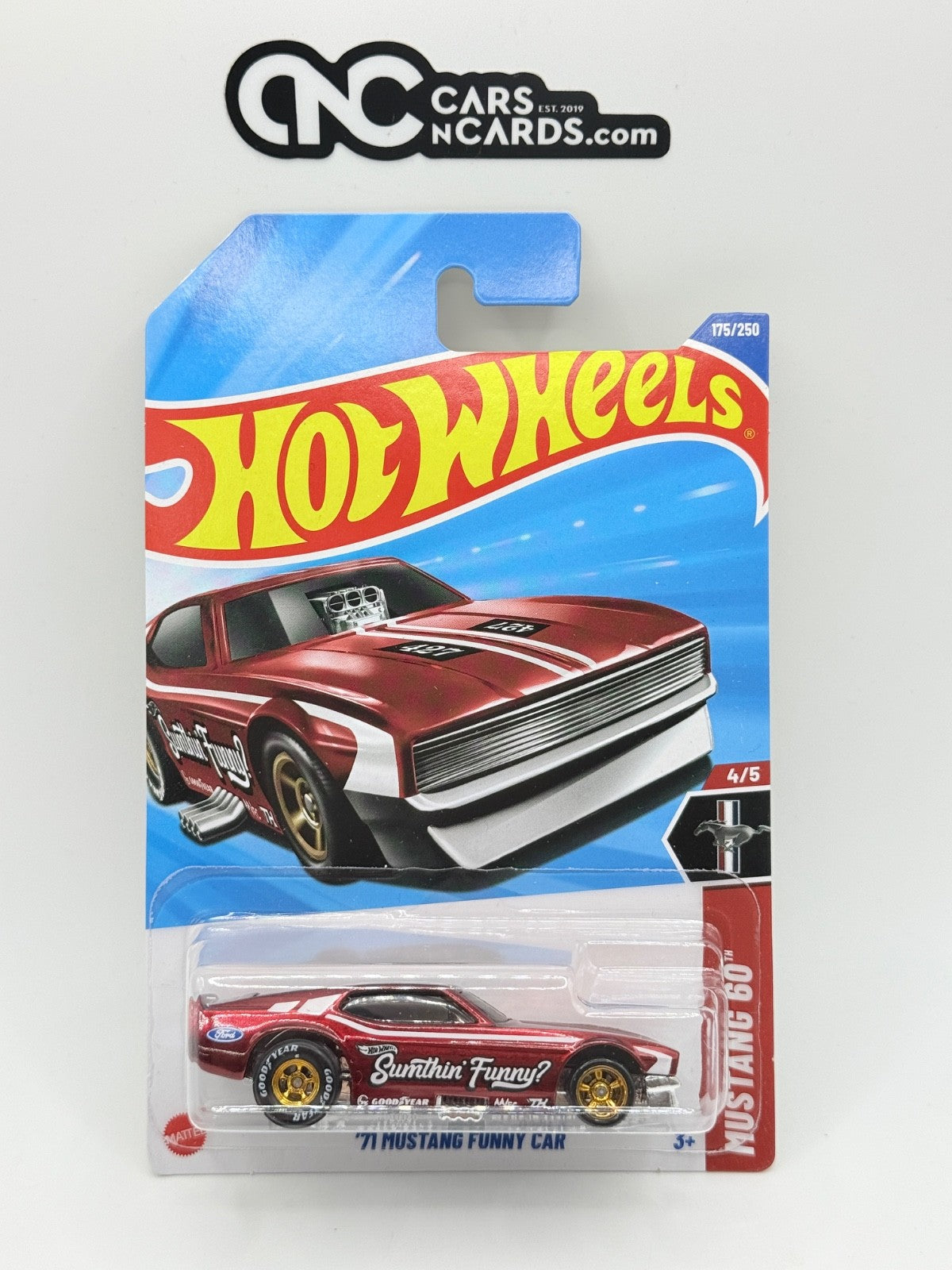 2025 Hot Wheels Super Treasure Hunt '71 Mustang Funny Car With Protector