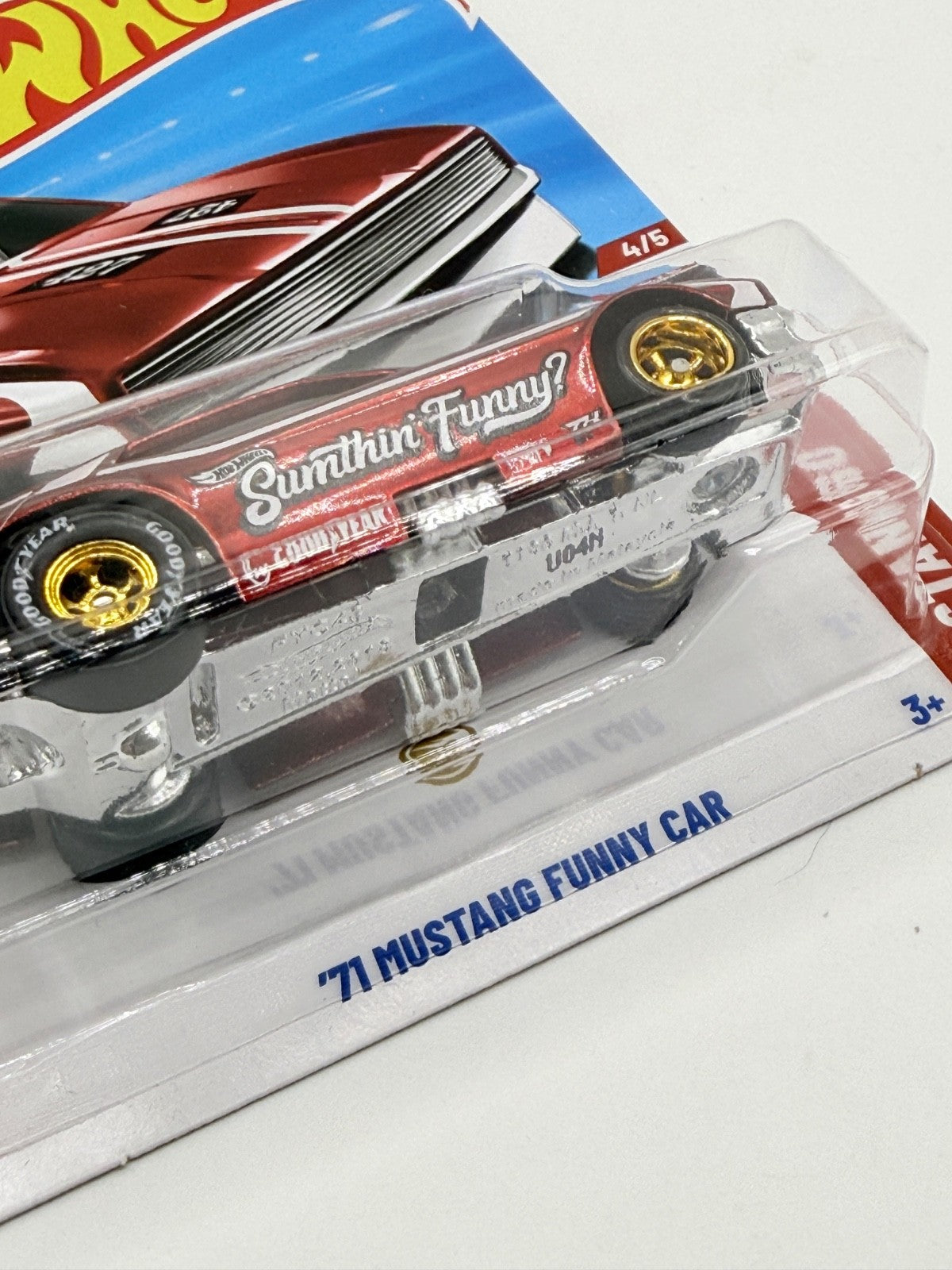 2025 Hot Wheels Super Treasure Hunt '71 Mustang Funny Car With Protector