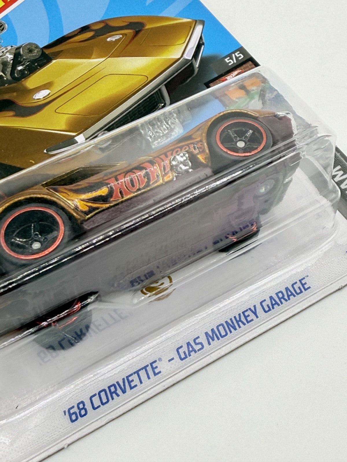 2023 Hot Wheels Super Treasure Hunt '68 Corvette Gas Monkey Garage W/Protector