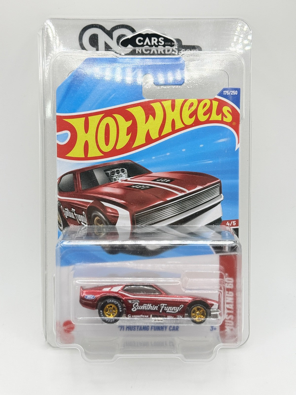 2025 Hot Wheels Super Treasure Hunt '71 Mustang Funny Car With Protector