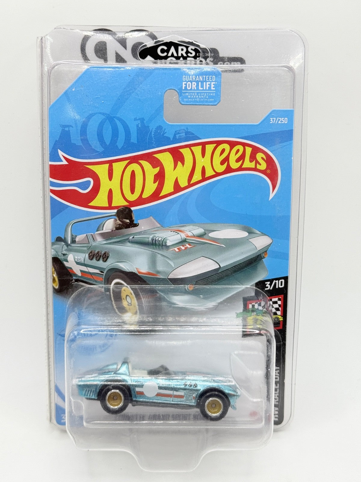 2021 Hot Wheels Super Treasure Hunt Corvette Grand Sport Roadster With Protector