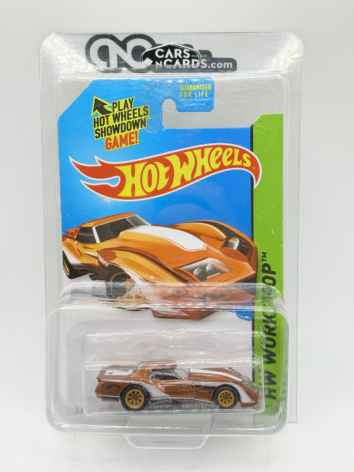 2014 Hot Wheels Super Treasure Hunt '76 Greenwood Corvette With Protector
