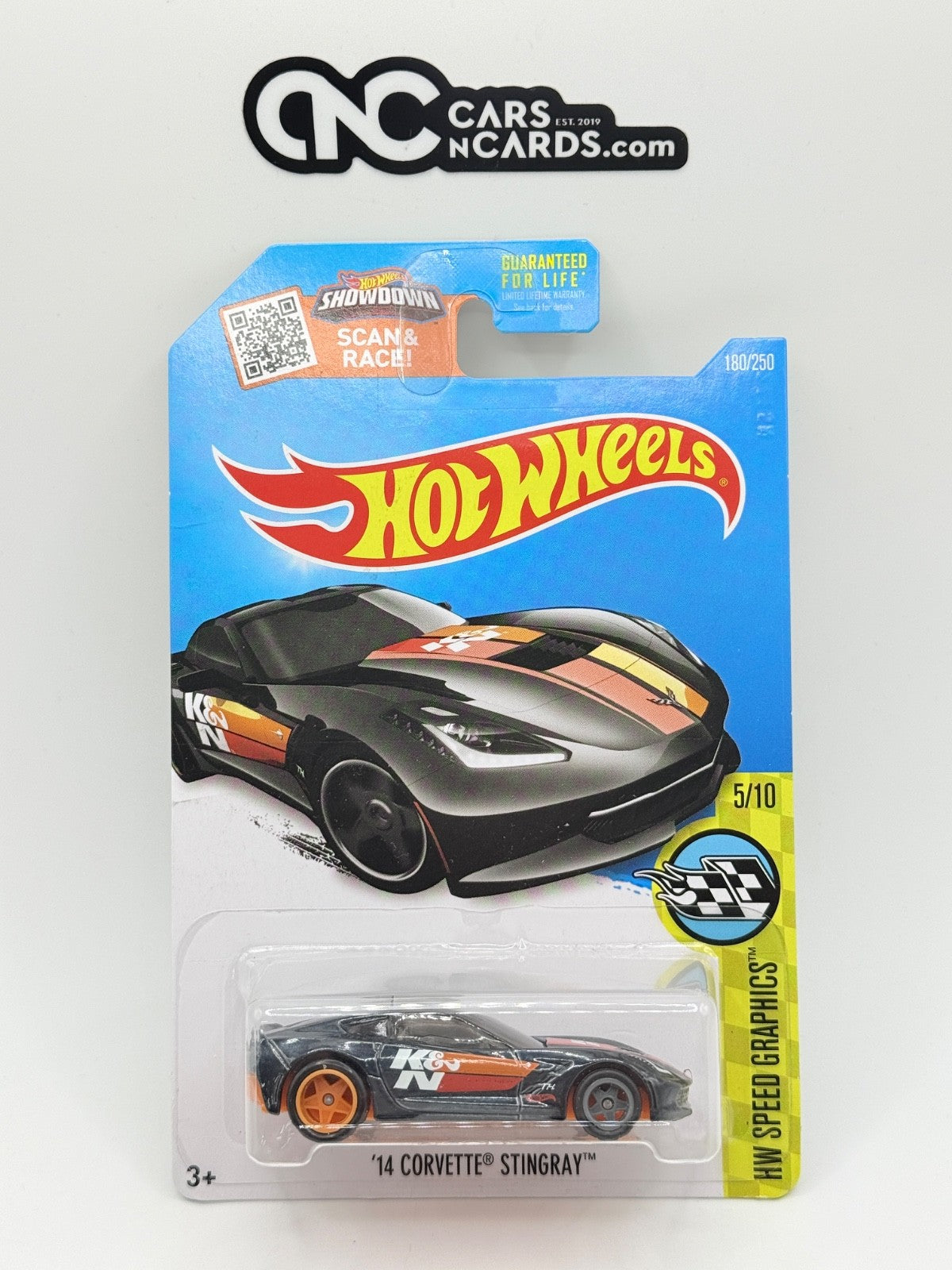 2016 Hot Wheels Super Treasure Hunt '14 Corvette Stingray K&N With Protector