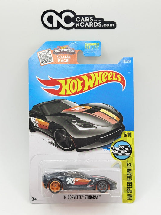 2016 Hot Wheels Super Treasure Hunt '14 Corvette Stingray K&N With Protector