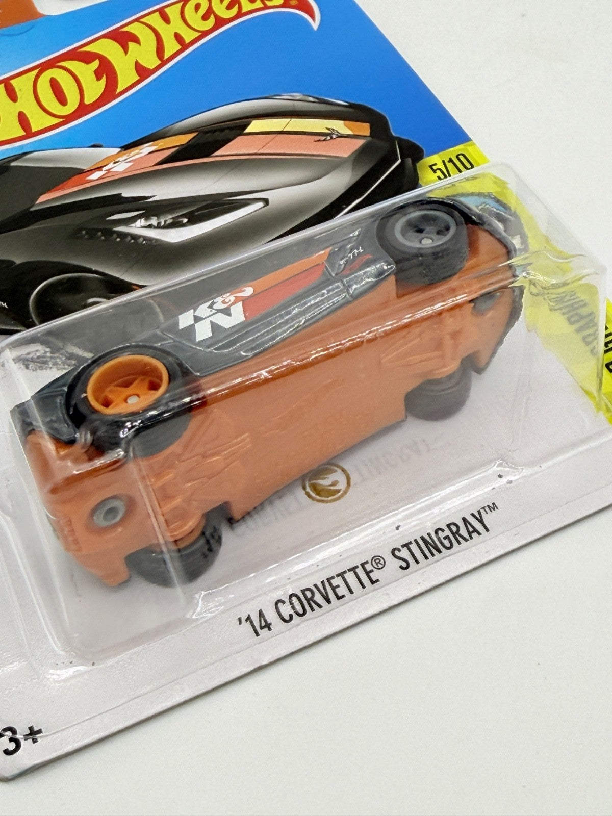 2016 Hot Wheels Super Treasure Hunt '14 Corvette Stingray K&N With Protector