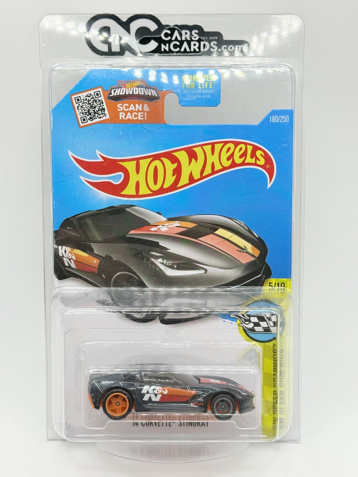 2016 Hot Wheels Super Treasure Hunt '14 Corvette Stingray K&N With Protector