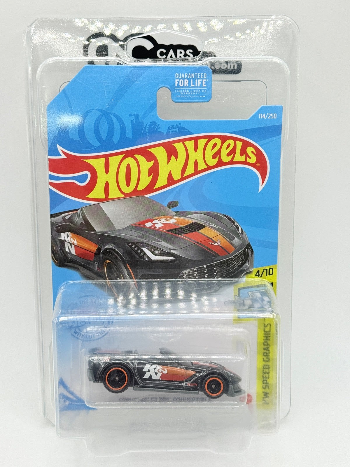 2021 Hot Wheels Super Treasure Hunt Corvette C7 Z06 K&N With Protector