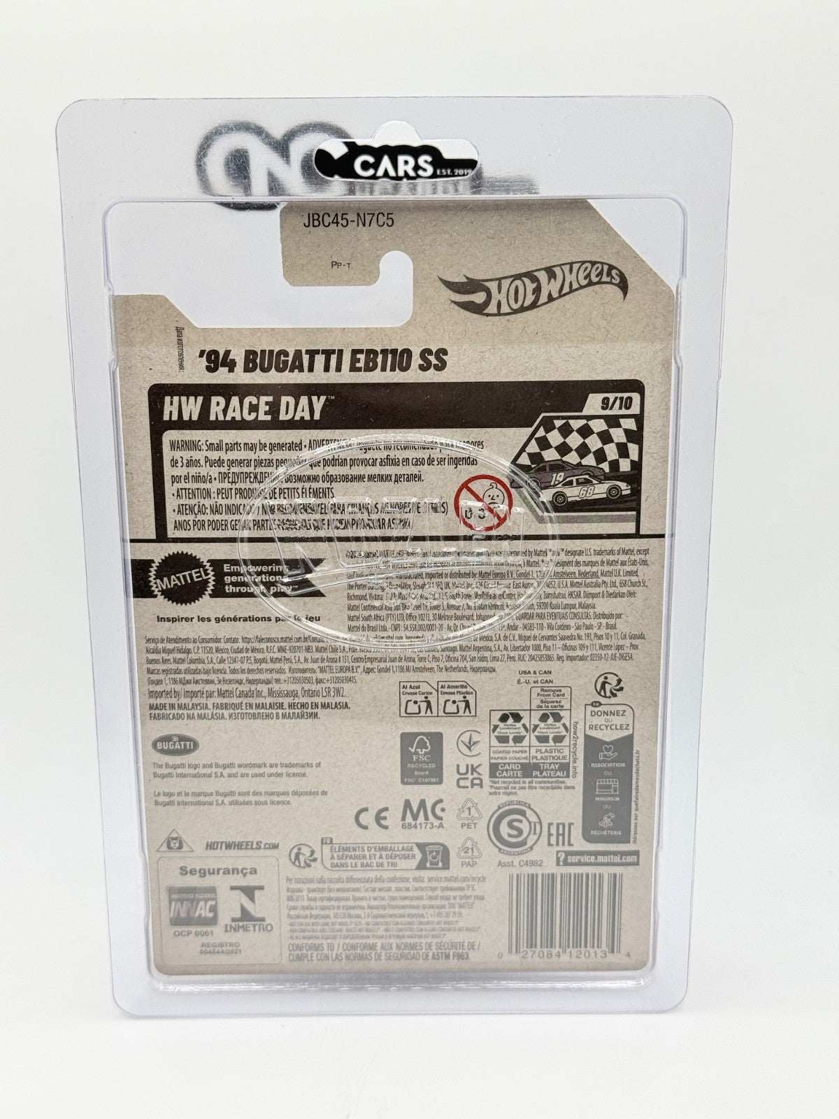 2025 Hot Wheels Super Treasure Hunt '94 Bugatti EB110 SS With Protector