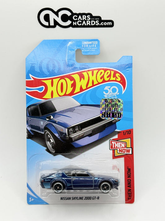 2018 Hot Wheels Factory Sealed Super Treasure Hunt Nissan Skyline 2000 GT-R