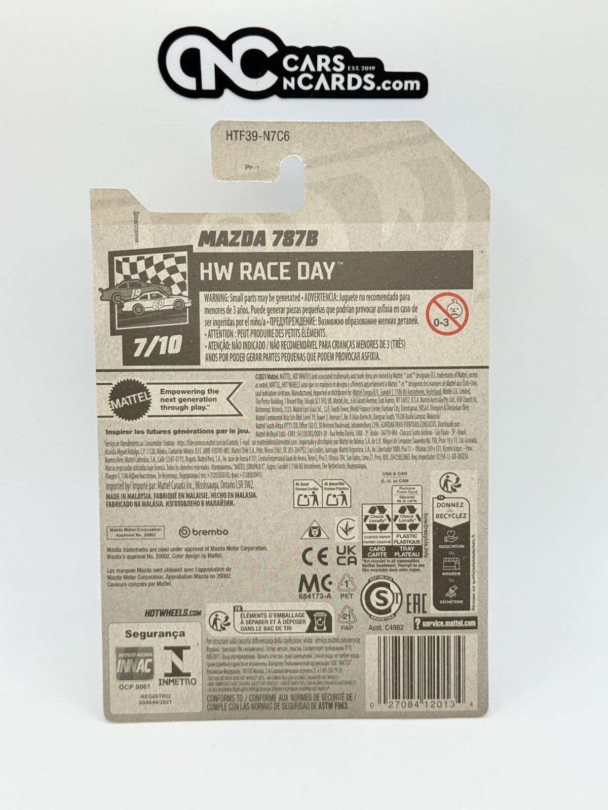 2024 Hot Wheels HW Race Day 7/10 Mazda 787B Super Treasure Hunt With Protector