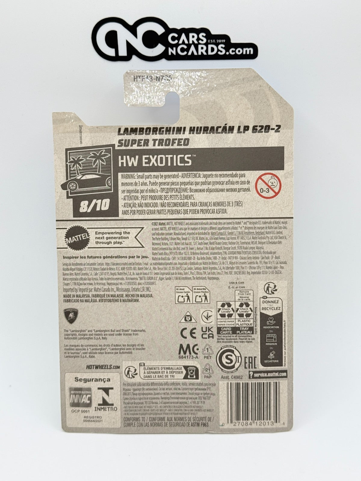 2024 Hot Wheels Lamborghini Huracan LP 620 Super Treasure Hunt With Protector