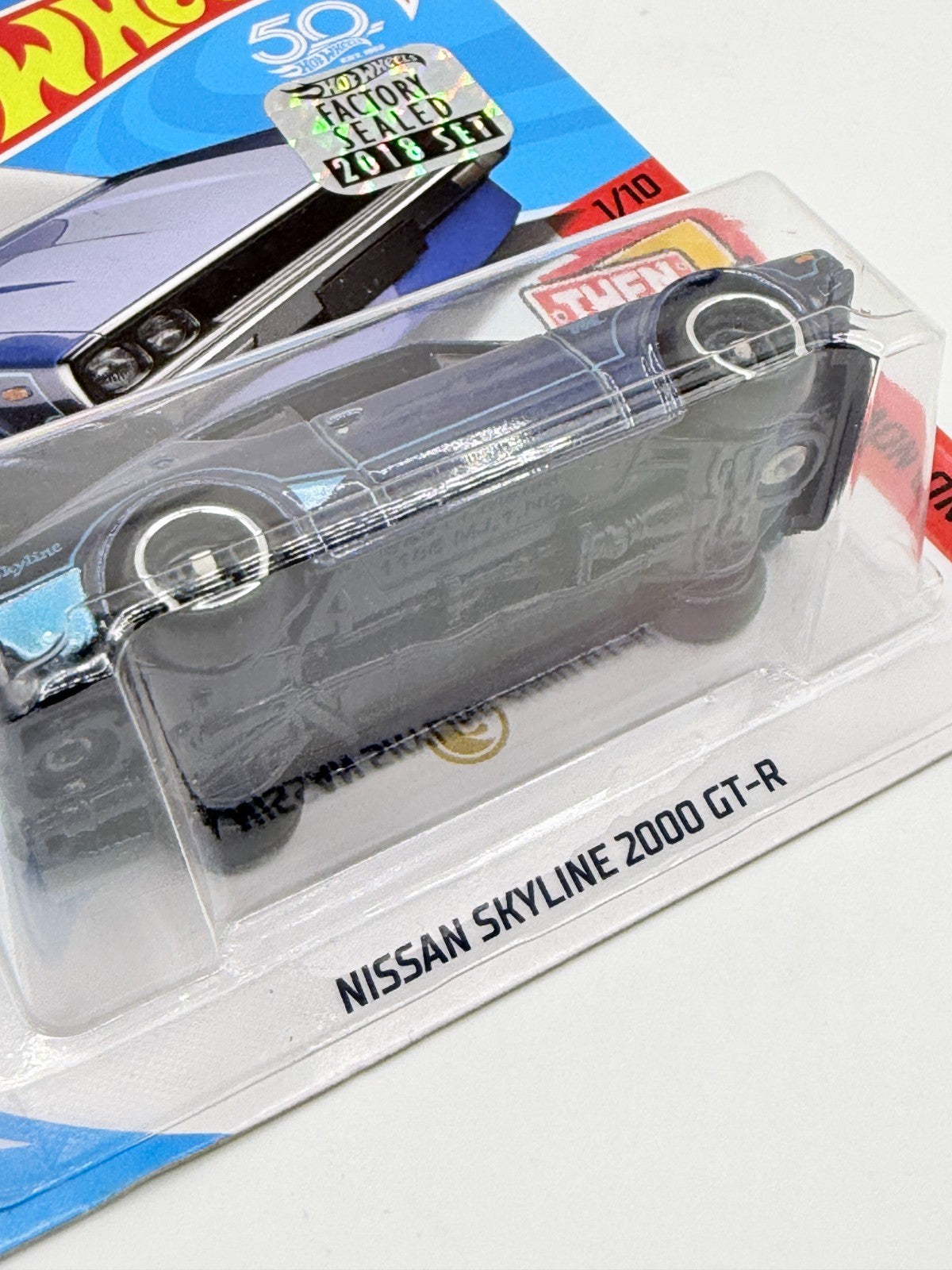 2018 Hot Wheels Factory Sealed Super Treasure Hunt Nissan Skyline 2000 GT-R