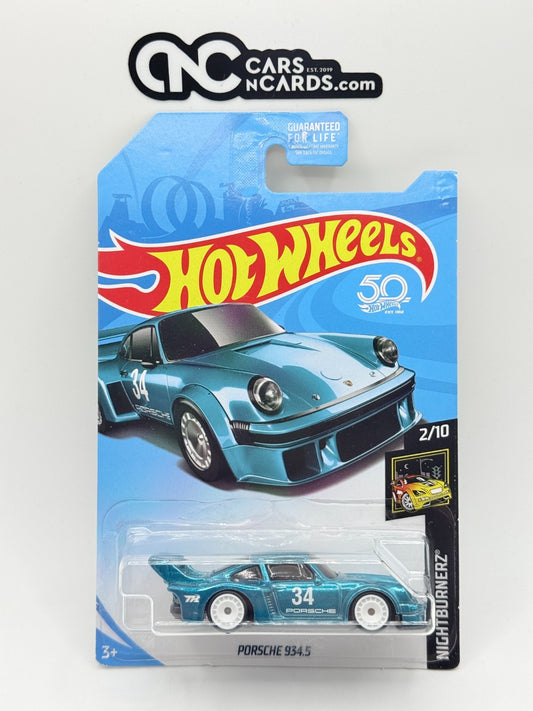 2018 Hot Wheels Nightburnerz Porsche 934.5 Super Treasure Hunt With Protector