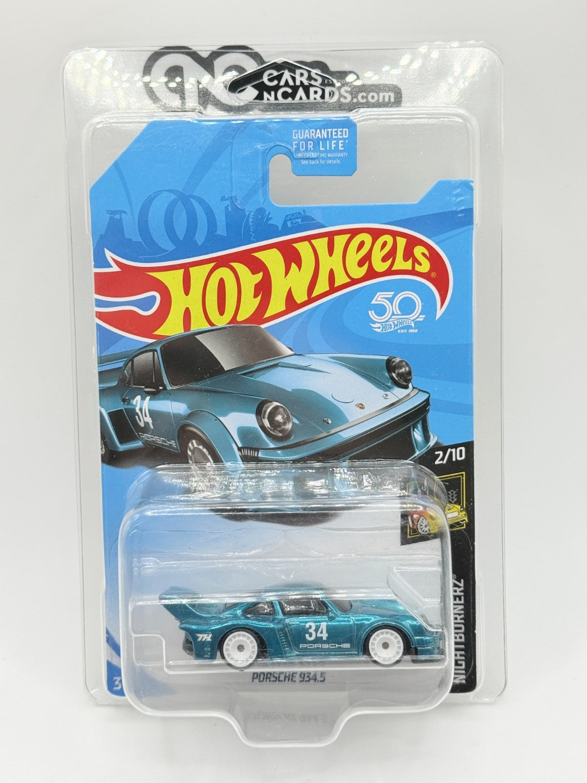 2018 Hot Wheels Nightburnerz Porsche 934.5 Super Treasure Hunt With Protector