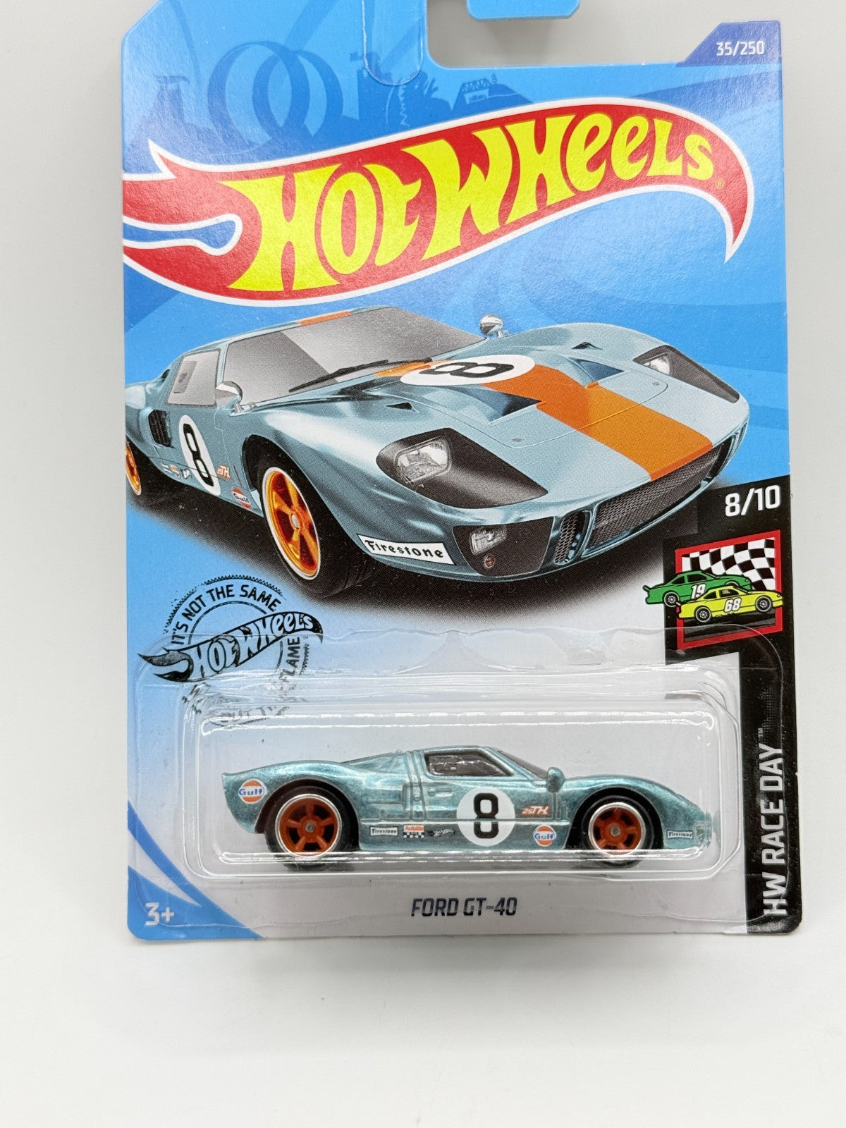 2020 Hot Wheels HW Race Day Ford GT-40 Gulf Super Treasure Hunt With Protector
