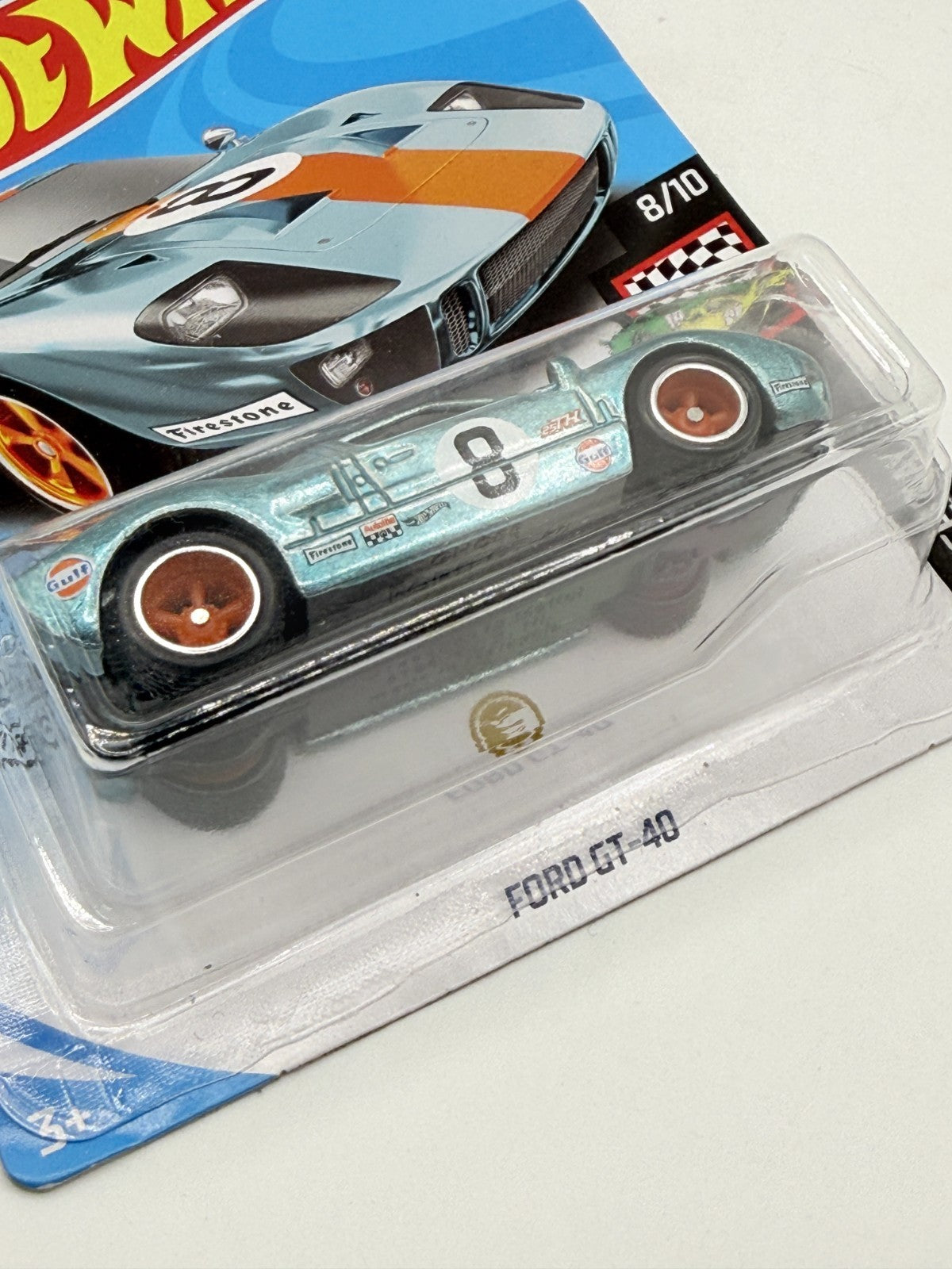 2020 Hot Wheels HW Race Day Ford GT-40 Gulf Super Treasure Hunt With Protector