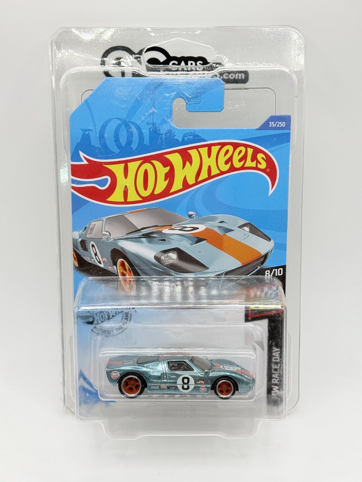 2020 Hot Wheels HW Race Day Ford GT-40 Gulf Super Treasure Hunt With Protector