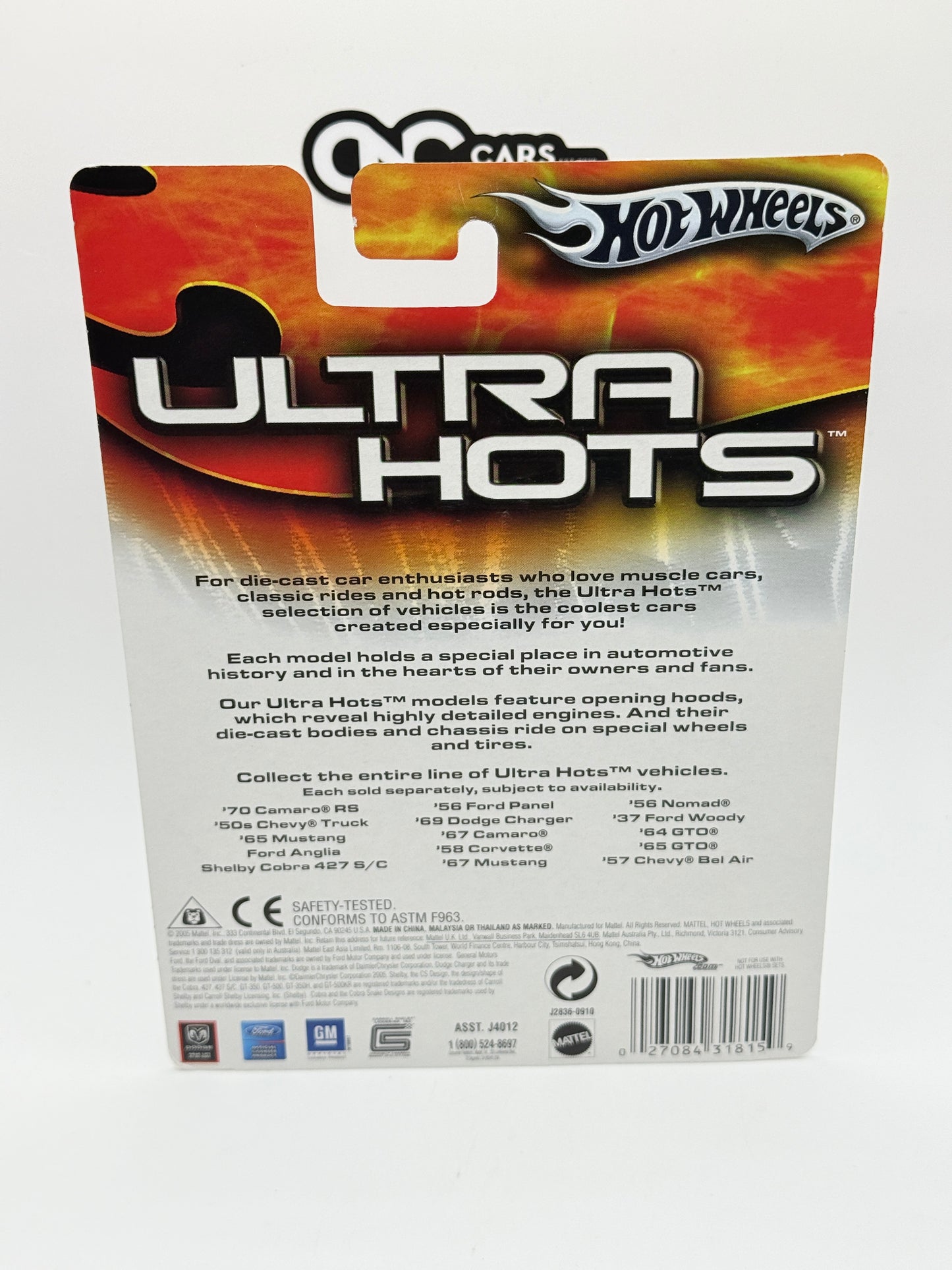 2006 Hot Wheels Ultra Hots '67 Chevrolet Camaro Orange Real Riders