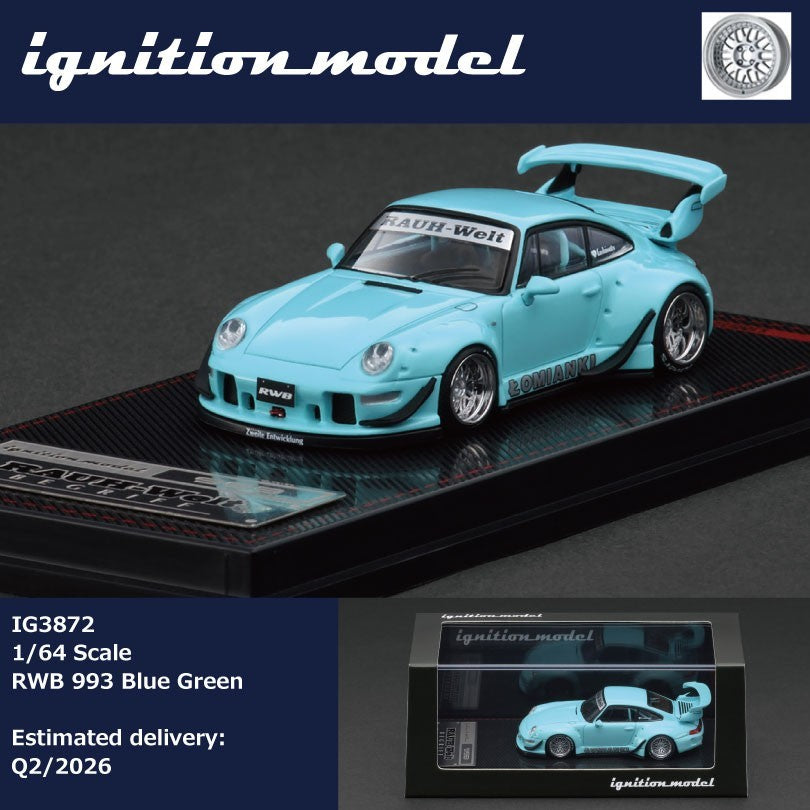 Ignition Model 1:64 RWB 993 Blue Green IG3872