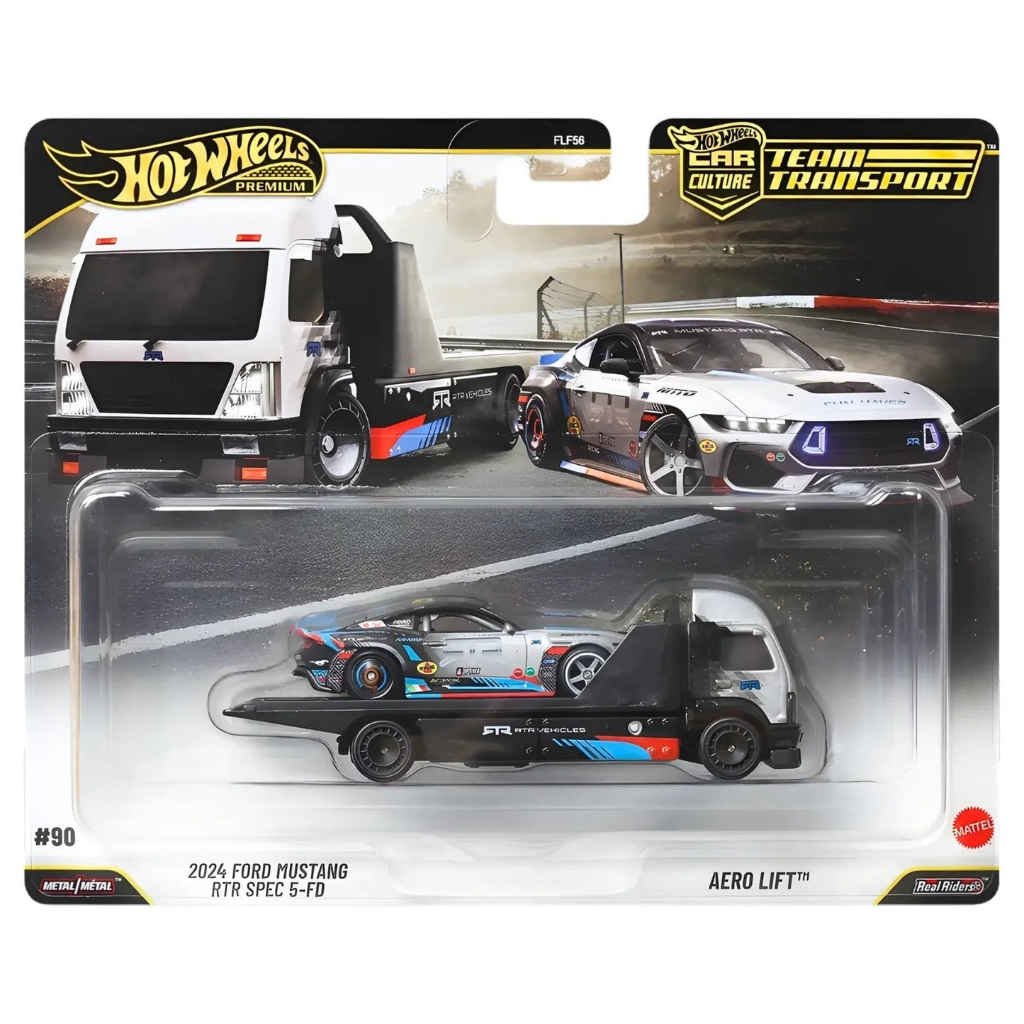 2026 Hot Wheels Premium Car Culture Team Transport 2024 Ford Mustang RTR #90