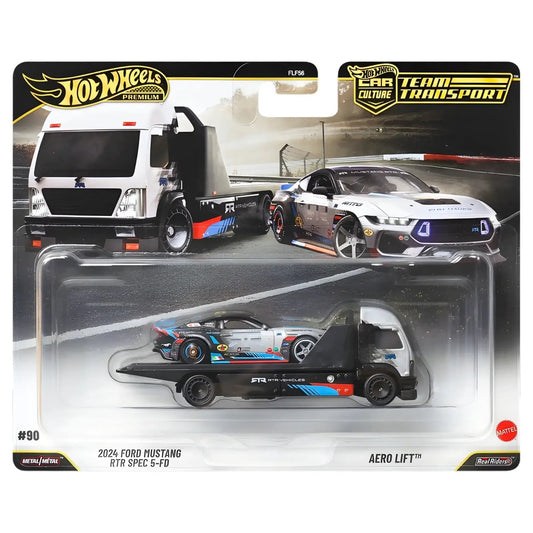 2026 Hot Wheels Premium Car Culture Team Transport 2024 Ford Mustang RTR #90