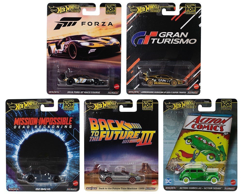 2025 Hot Wheels Premium Pop Culture L Case Factory Sealed Case of 10 Cars