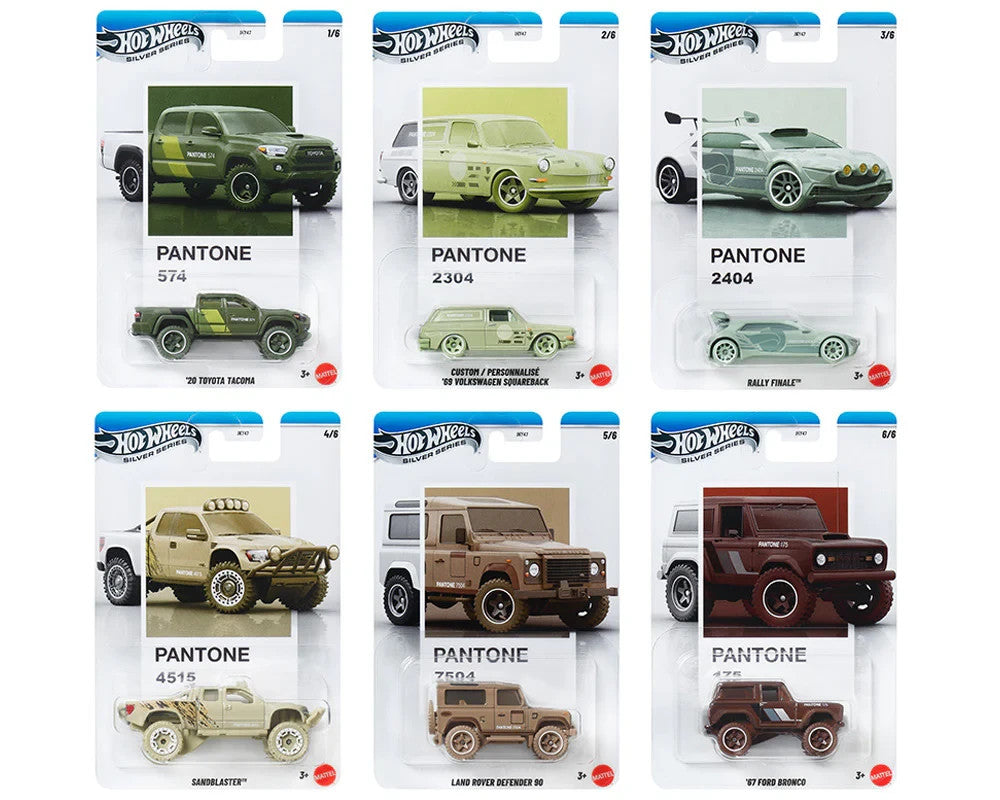 2026 Hot Wheels Silver Series Pantone JKY47-956B Factory Sealed Case of 10 Cars