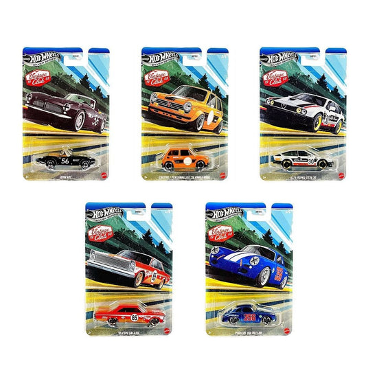 2026 Hot Wheels Silver Series Vintage Club Racing Factory Sealed Case of 10 Cars HRT81-956J