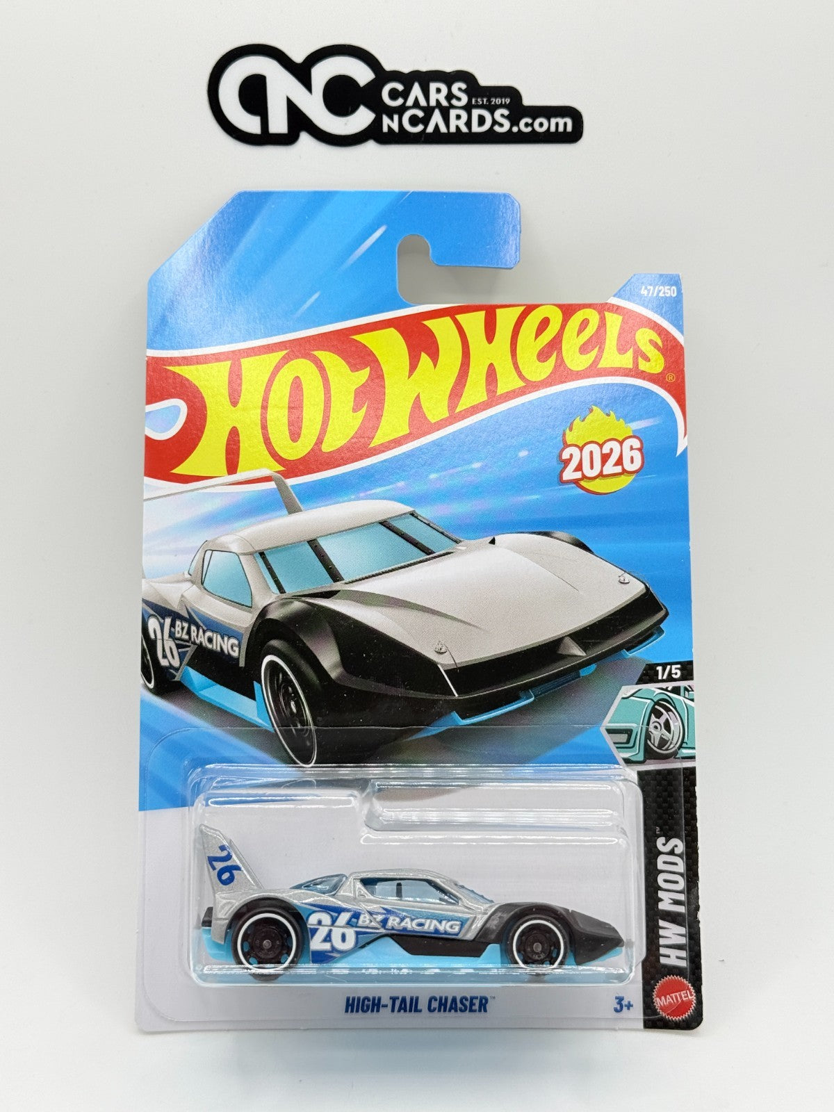 2026 Hot Wheels HW Mods 1/5 High-Tail Chaser (Soft Corners)
