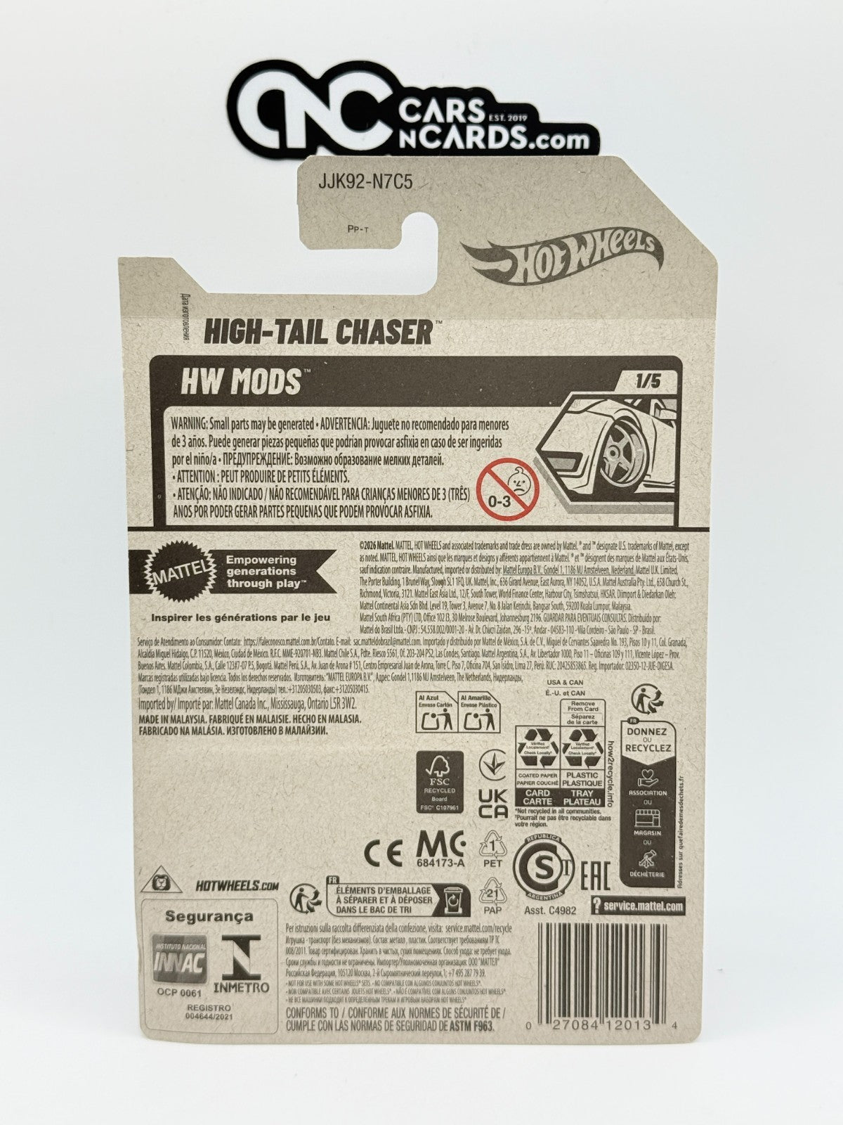 2026 Hot Wheels HW Mods 1/5 High-Tail Chaser (Soft Corners)