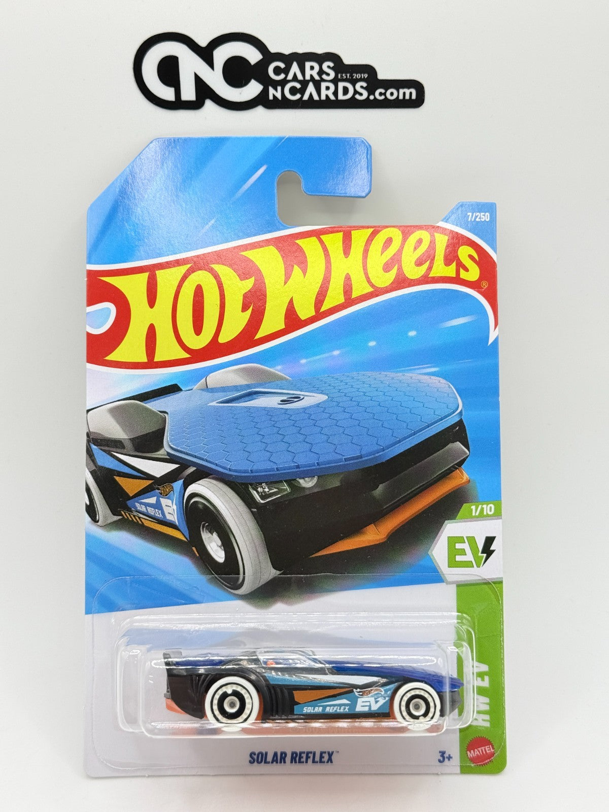 2026 Hot Wheels HW EV 1/10 Solar Reflex Blue (Soft Corners)