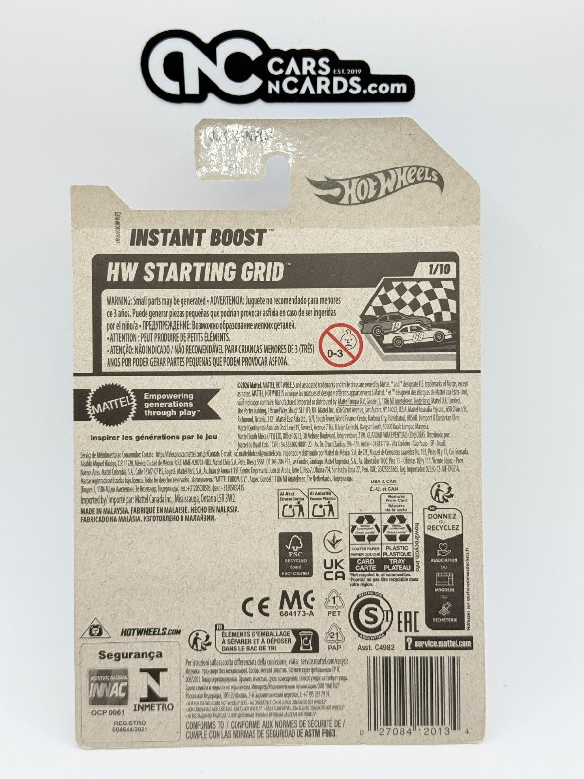 2026 Hot Wheels HW Starting Grid 1/10 Instant Boost (Soft Corners)