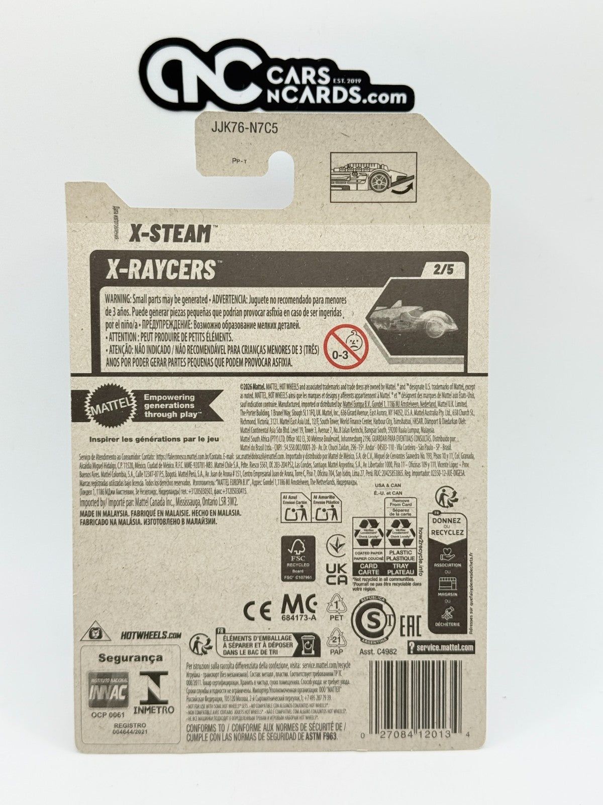 2026 Hot Wheels X-Raycers 2/5 X-Steam (Soft Corners)