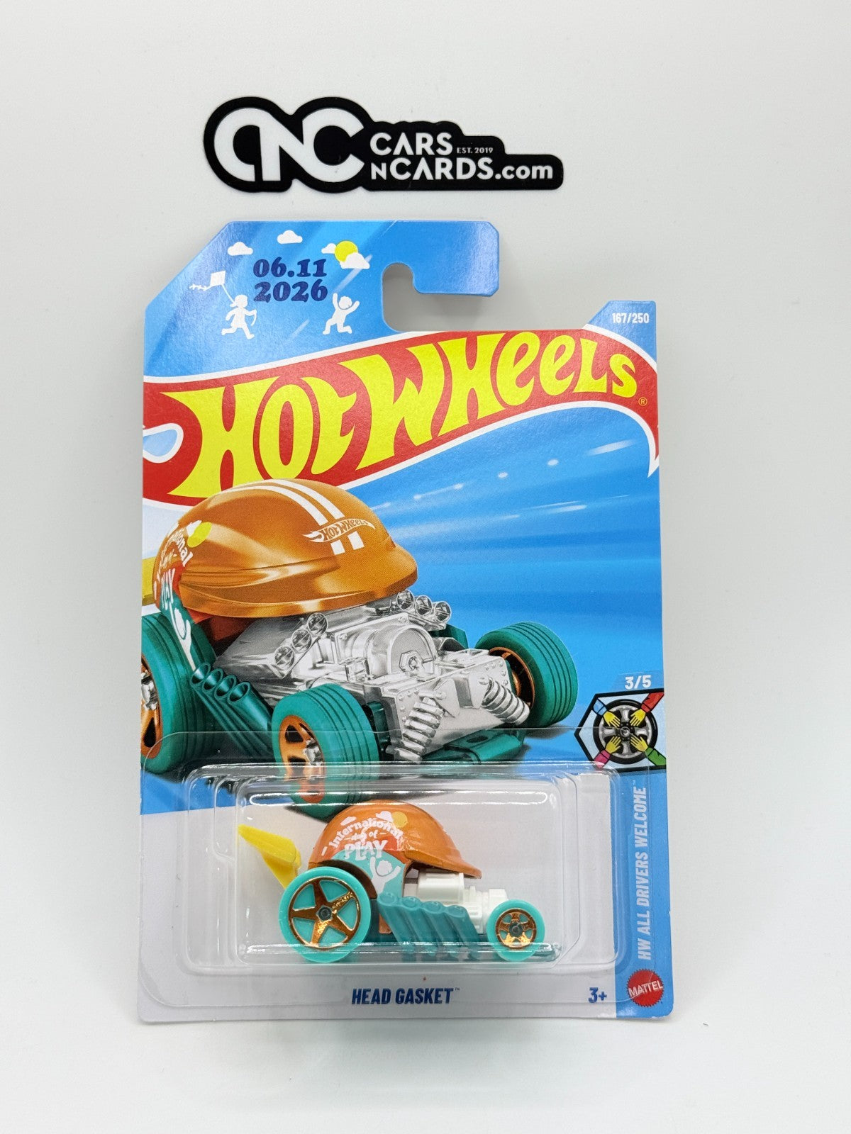 2026 Hot Wheels HW All Drivers Welcome 3/5 Head Gasket
