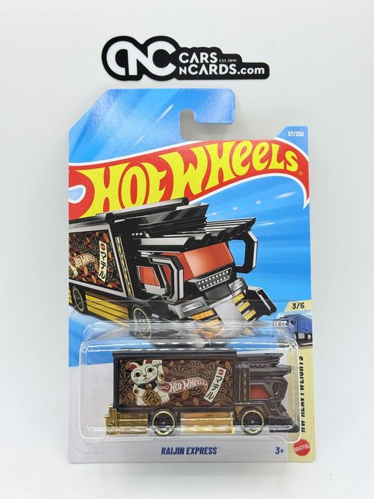 2026 Hot Wheels HW Heavyweights 3/5 Raijin Express (Cracked Blister)
