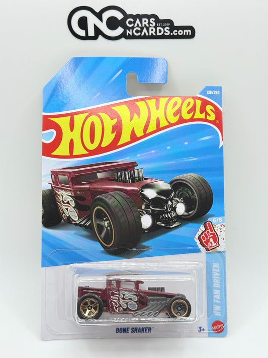 2026 Hot Wheels HW Fan Driven 5/5 Bone Shaker Red (Soft Corners)