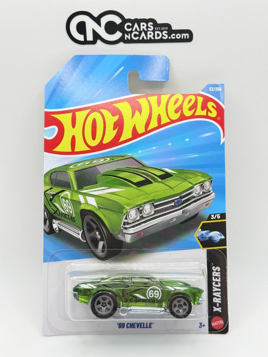 2026 Hot Wheels X-Raycers 3/5 '69 Chevelle Green (Soft Corners)