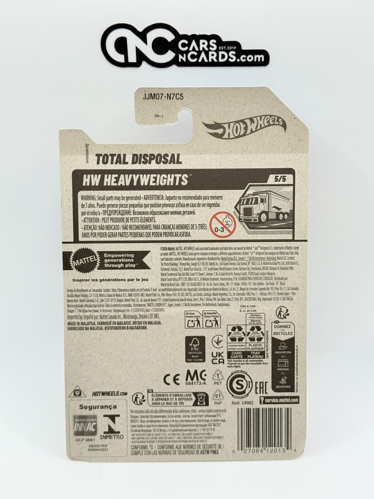 2026 Hot Wheels HW Heavyweights 5/5 Total Disposal Treasure Hunt (Soft Corners)