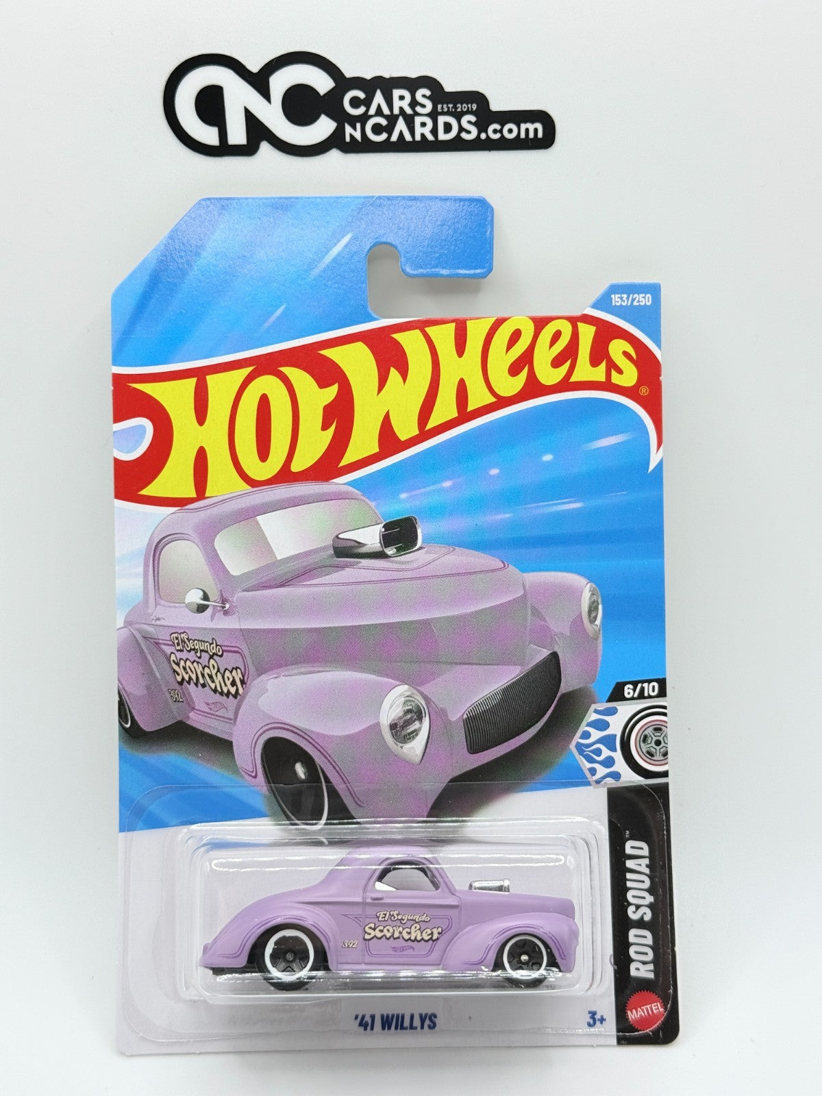 2026 Hot Wheels Rod Squad 6/10 '41 Willys Purple (Soft Corners)