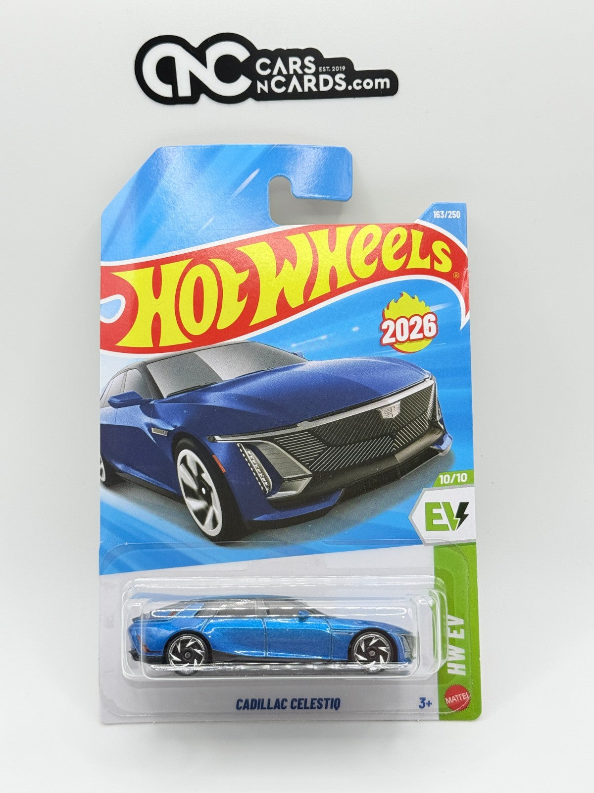 2026 Hot Wheels HW EV 10/10 Cadillac Celestiq (Card Crease)