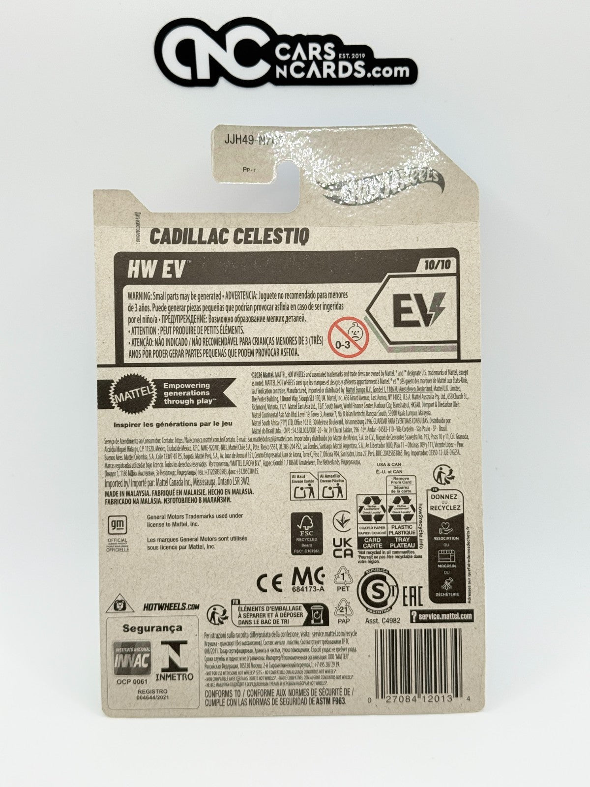 2026 Hot Wheels HW EV 10/10 Cadillac Celestiq (Card Crease)