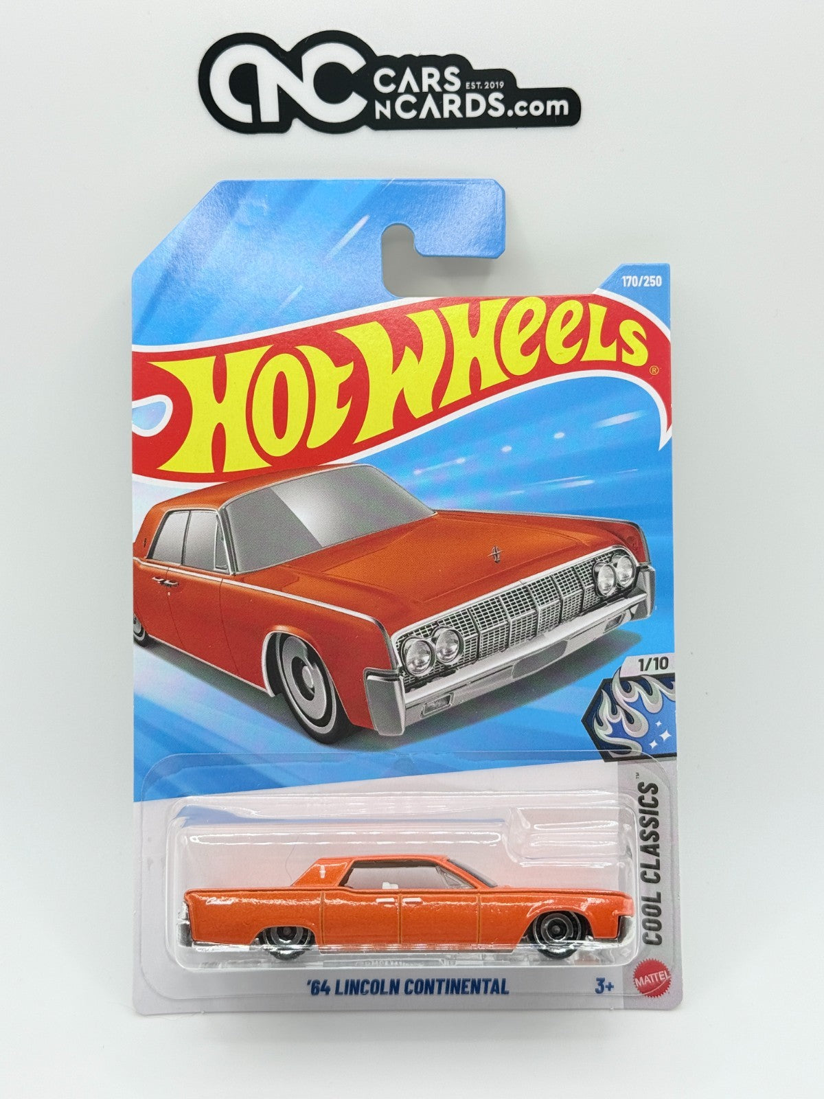 2026 Hot Wheels Cool Classics 1/10 '64 Lincoln Continental Orange (Soft Corners)