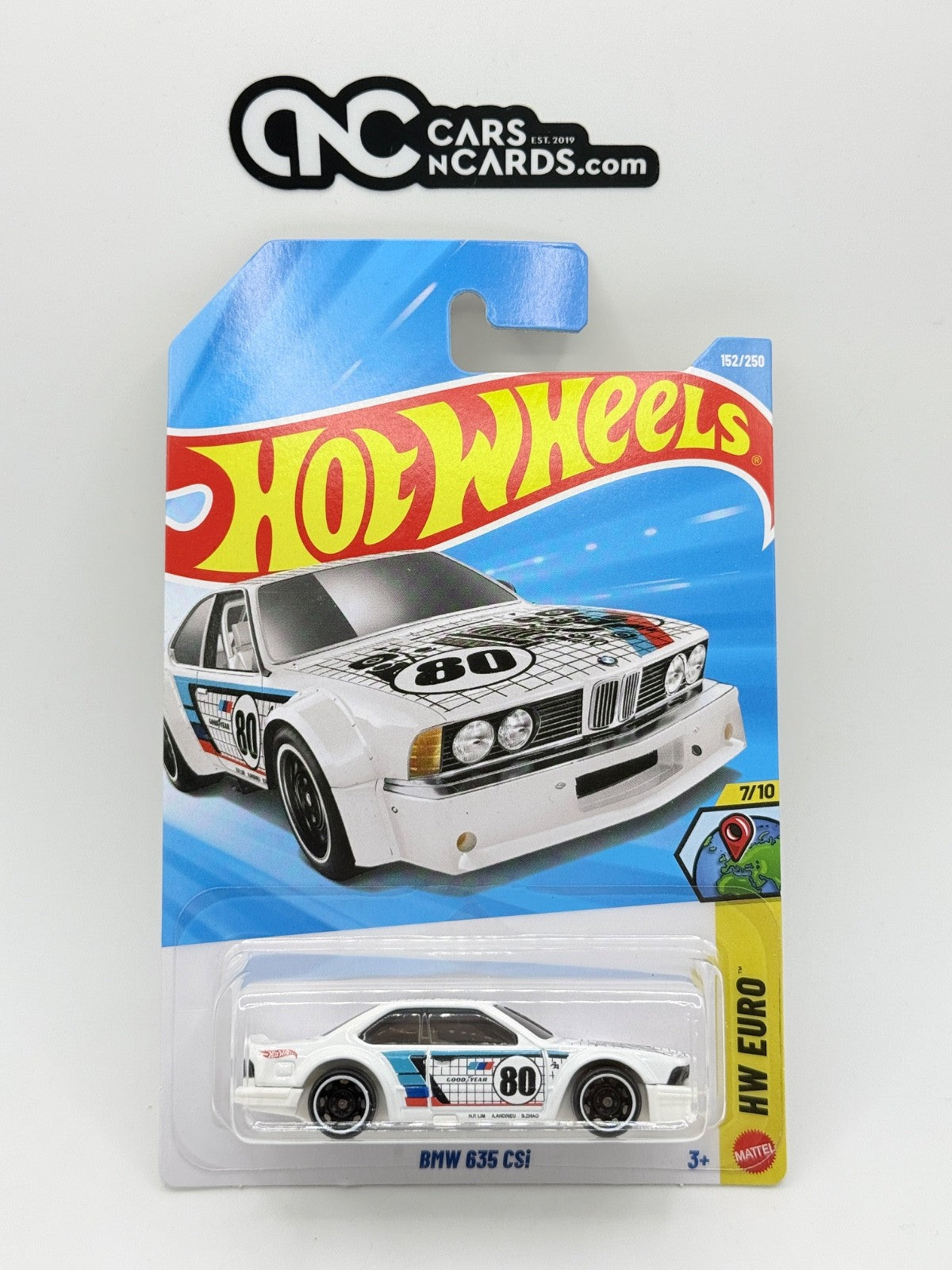 2026 Hot Wheels HW Euro 7/10 BMW 635 CSi White (Soft Corners)
