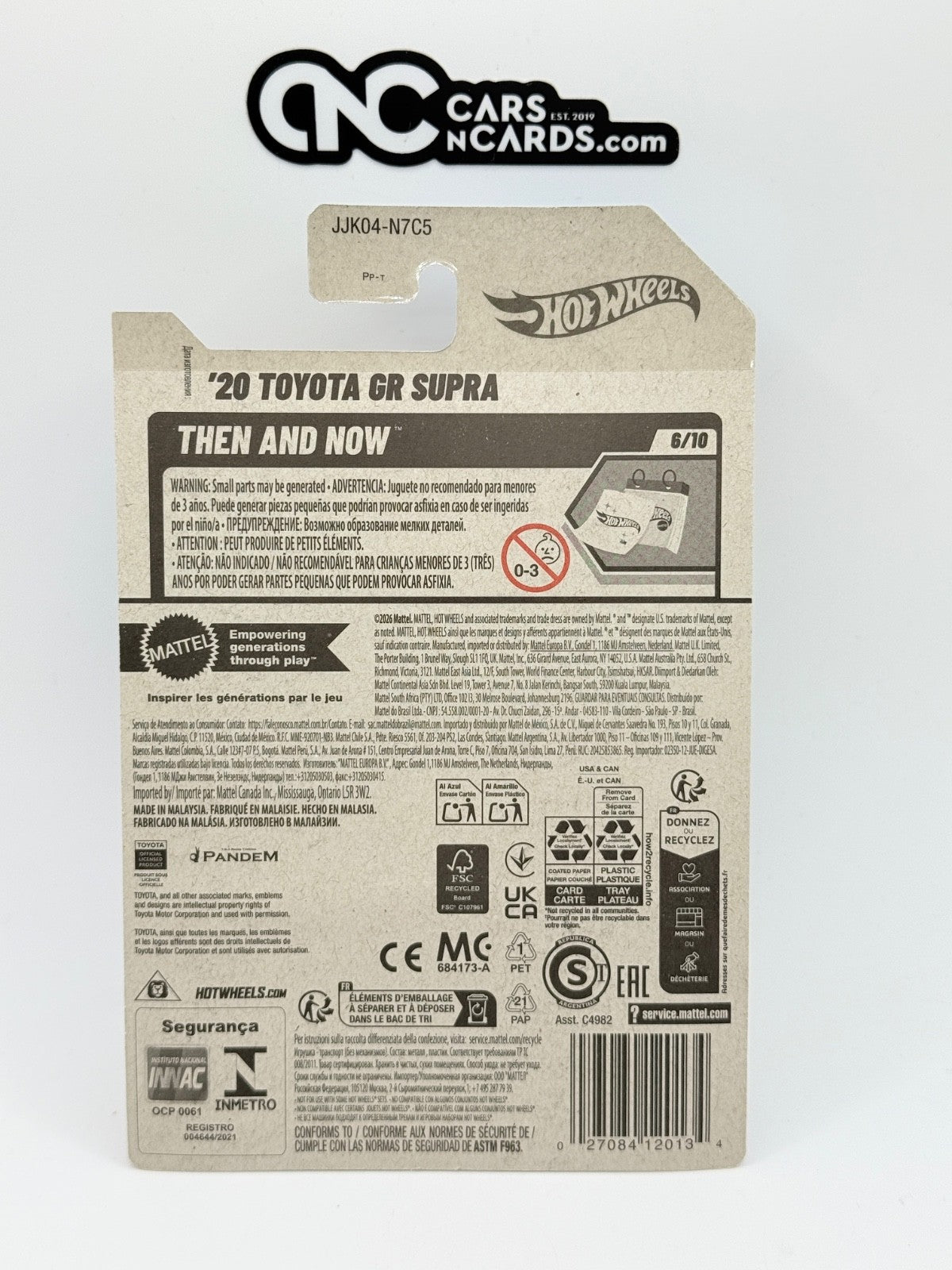 2026 Hot Wheels Then and Now 6/10 '20 Toyota GR Supra (Soft Corners)